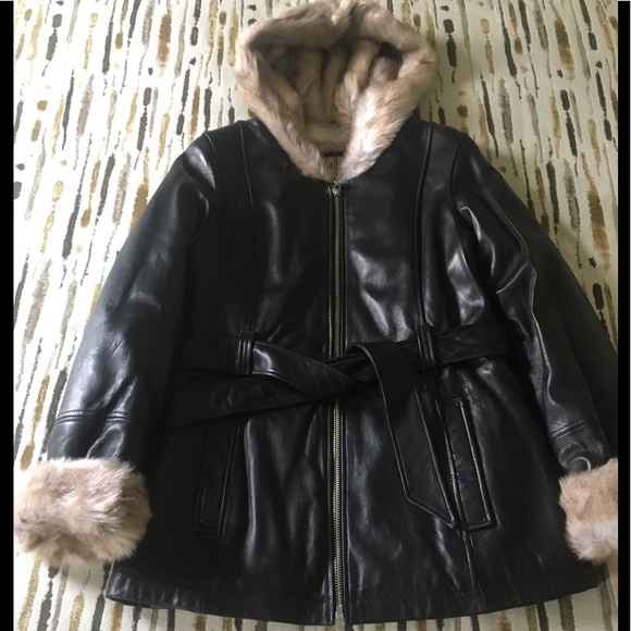 Wilsons Leather Jackets & Blazers - Wilson’s Premium Leather Faux Fur lined parka